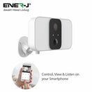 ENER-J Smart Wireless 1080P Battery Camera with Twin Floodlights, 10400mAh Batteries additional 2