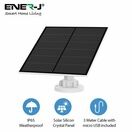 ENER-J 5W Crystal cell Solar Panel with 3M charging cable, IP66 (Compatible with SHA5344 Battery Camera Floodlights) additional 1