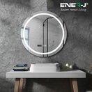 ENER-J LED Mirror with Bluetooth Speaker, Round, CCT Changing & Touch Sensor Size: 70cms additional 2