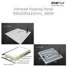ENER-J Infrared Heating Panel, White Body, 360W 595*595 additional 4