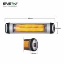 ENER-J Wall mounted Patio Heater with Quartz Tube 3000W additional 2