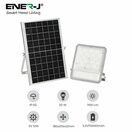 ENER-J 50W LED Floodlights with Solar Panels, 12W Solar Panel, 10AH Battery, 1100 lumens additional 2