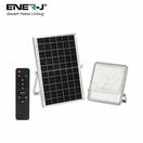 ENER-J 50W LED Floodlights with Solar Panels, 12W Solar Panel, 10AH Battery, 1100 lumens additional 1