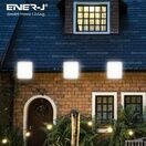 ENER-J 50W LED Floodlights with Solar Panels, 12W Solar Panel, 10AH Battery, 1100 lumens additional 12