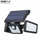 ENER-J Solar Wall Light with Sensor, 3 heads, 6.5W with Remote additional 5