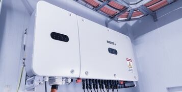 Installation,Of,Control,Inverter,Unit,For,Solar,Panel,Photovoltaic,,