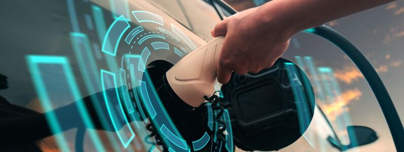 Electric,Car,Ev,Charging,Station,People,Charging,In,Car,Port,