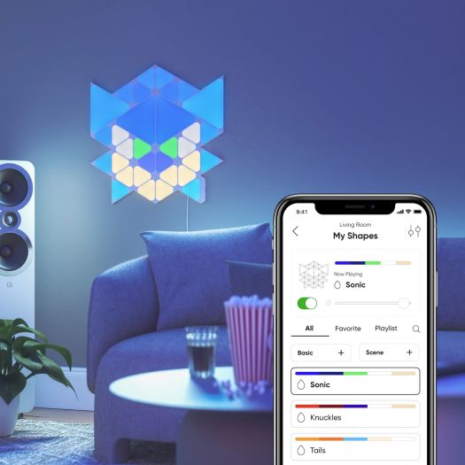Nanoleaf Limited Edition Sonic Triangle Smart Lights Starter Kit - Pack of 32