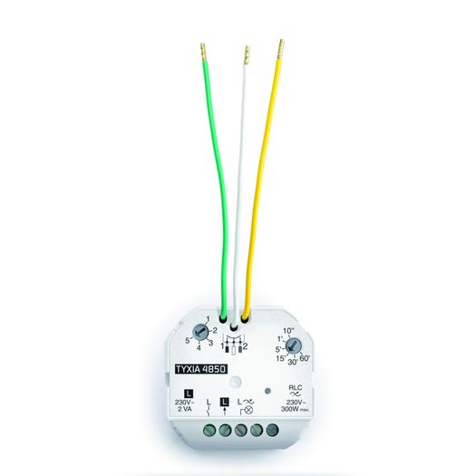 Delta Dore Tyxia 4850 Wireless Receiver + Timer For Light Dimming (No Neutral)