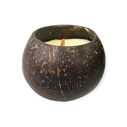 Cherish Planet Soy Wax Real Coconut Shell Candle - Jasmine Scented