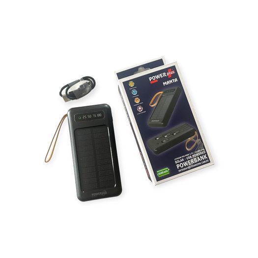 POWERplus Manta Solar 10,000 mAh USB Powered Powerbank
