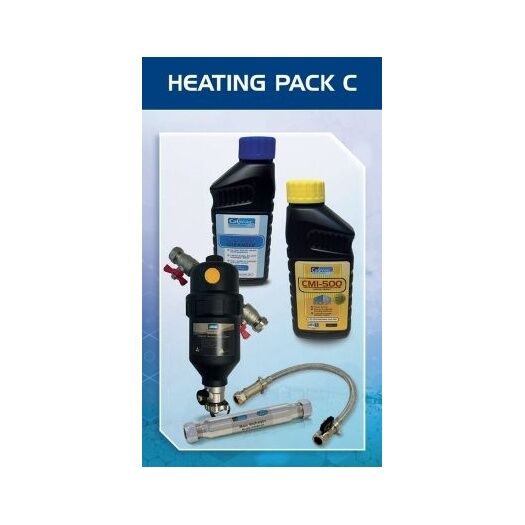 Calmag Heating Pack C Inc. 22mm Central Heating Filter, inhibitor, cleanser, filling loop and a scale inhibitor