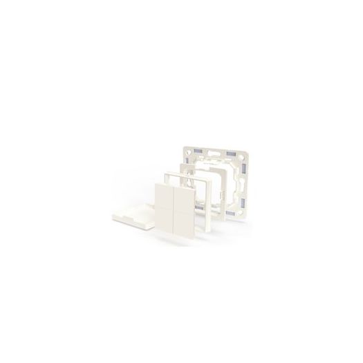 Shelly BLU Wall Switch 4 (White) with Legrand Adapter