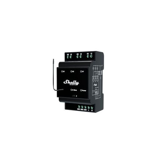 Shelly Qubino Wave Pro 3 3-Channel Smart Switch with Dry Contacts