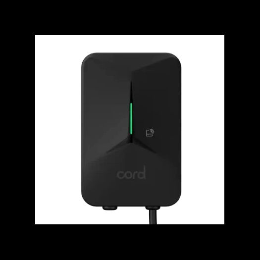 Cord Zero 7.4kW Type 2 Tethered Home EV Charger - Matt Black