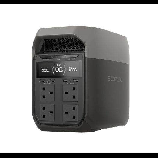 EcoFlow DELTA 3 Portable Power Station (1024Wh/1800W)