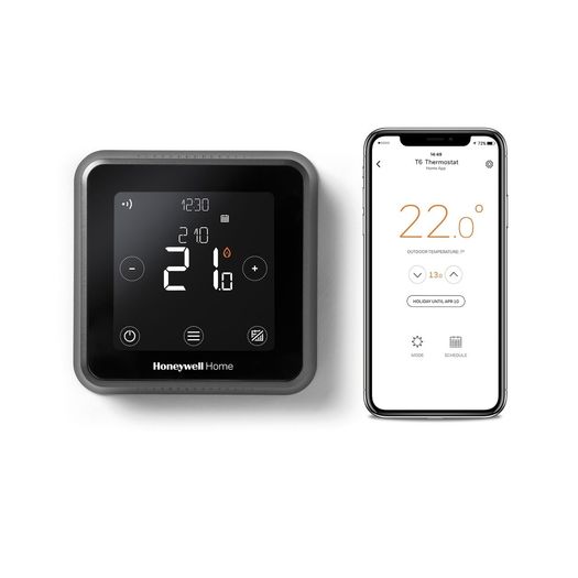Honeywell Home T6R Smart Thermostat with Hot Water Control - Wall Mounted