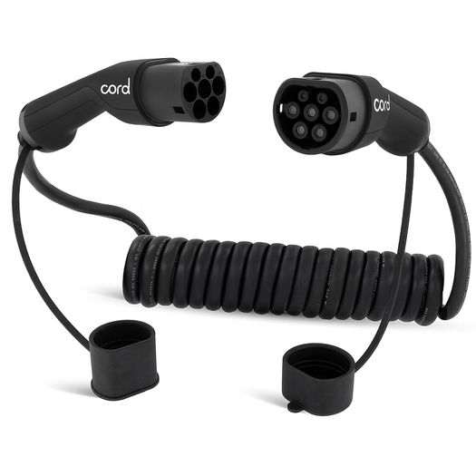 Cord Zero Tethered EV Charger White - AC 7.4kW