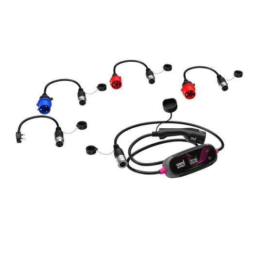 Cord EVIRA Portable Multi Power Charger 5m 2.3kW to 22kW with UK adaptor kit