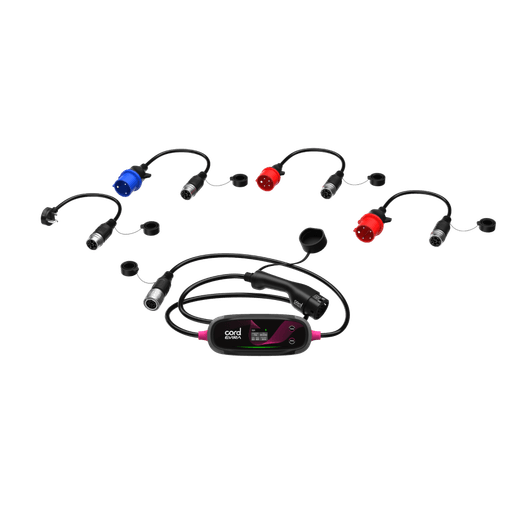 Cord EVIRA Portable Multi Power Charger 10m 2.3kW to 22kW with UK adaptor kit
