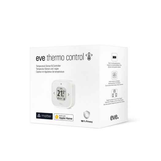 Eve ThermoControl Temperature Sensor &amp; Controller for Eve Thermo (Matter)