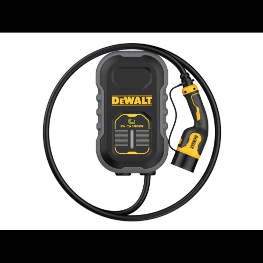 DeWALT 32A 230V 22kW Three Phase Wallbox Tethered EV Charger