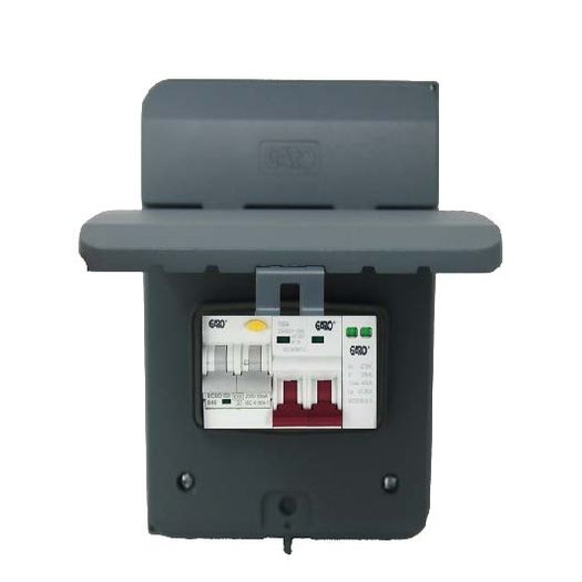 Garo EV MCU IP65 Consumer Unit with SPD, 40A MCB &amp; Isolator