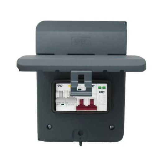 Garo MCU IP65 Consumer Unit with SPD, 40A RCBO &amp; Isolator