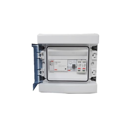 Garo Compact 8-way EV Consumer Unit with 40A Protection and PME Fault Protection