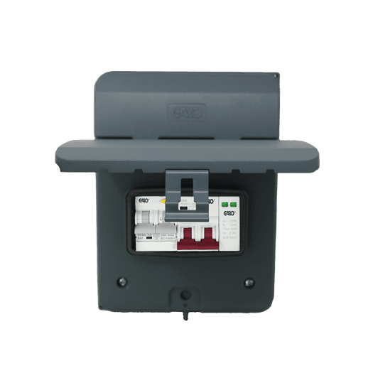 Garo IP65 Type 2 EV Consumer Unit with SPD, 100A Isolator &amp; B40A DP RCBO