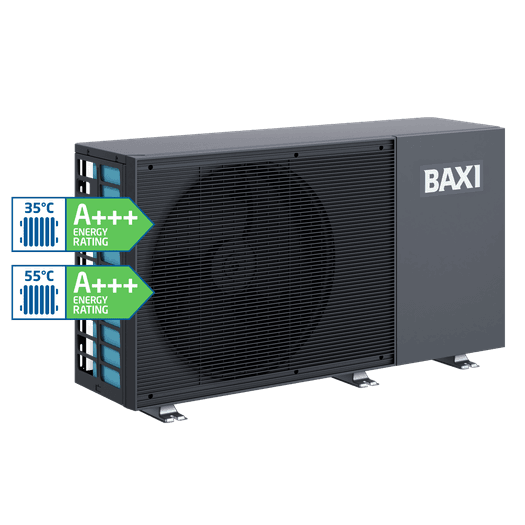 Baxi HP60 8kW 1 Phase Monobloc Air Source Heat Pump