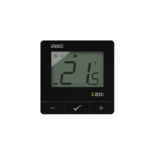 ENGO E20I-B-UK Wireless Black Internet Room Thermostat