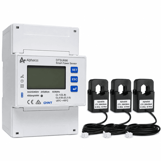 Alpha Chint DTSU666 Three-Phase Energy Meter with 3 x 250A CTs