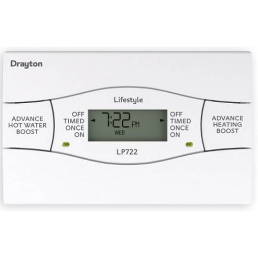 Drayton Lifestyle LP722 2-Channel 7-Day Heating &amp; Hot Water Programmer