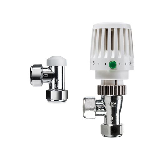 Honeywell Home Valencia VTL120 15mm Angled TRV &amp; Lockshield Set