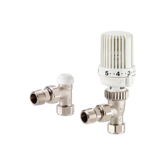 Honeywell Home VTL15 Essential 15mm Angled TRV &amp; Lockshield Valve Set