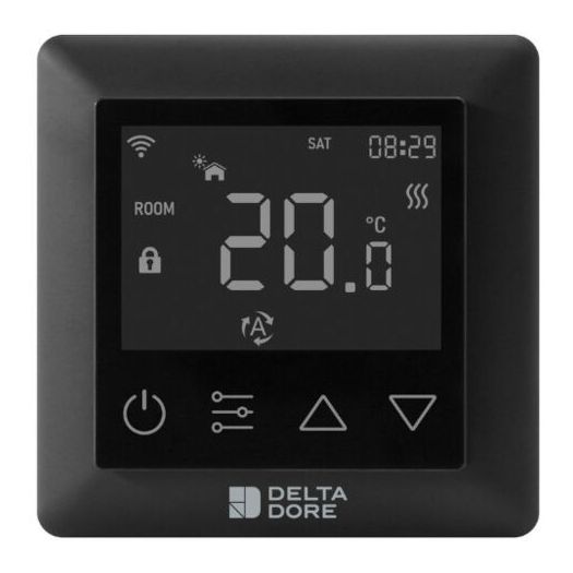 Delta Dore Tybox Zigbee Wireless Programmable Thermostat - Black
