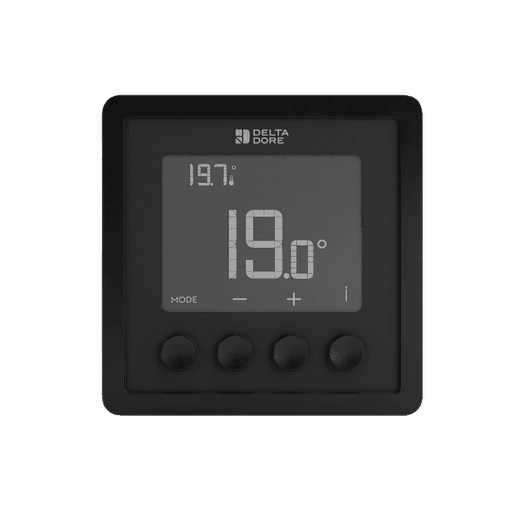 Delta Dore Tybox RF 210 Wireless Room Thermostat - Black