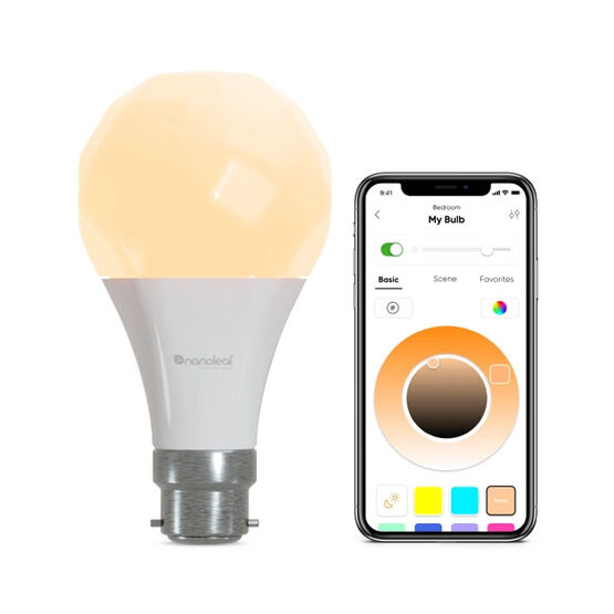 Nanoleaf A60 | B22 Colour Changing LED Essential Smart Bulb