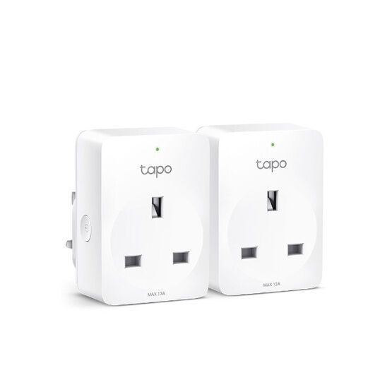 TP-Link Tapo P100 Wi-Fi Controlled Mini Smart Plug Socket - Pack of 2