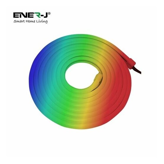 ENER-J Smart WiFi RGB LED Neon Strip Kit 12V, 3 meters, IP65