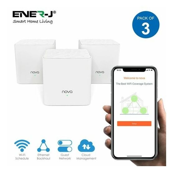 ENER-J Tenda Nova Whole Home Mesh WiFi System
