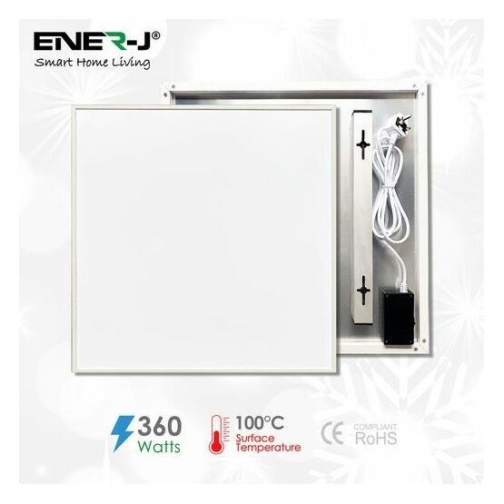 ENER-J Infrared Panel with built in RF receiver for Thermostat 595x595